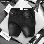 Quần Short Jeans Nam Rurumen Cao Cấp Hàng VNXK Phối Logo (có size 36)