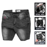 Quần Short Jeans Nam Rurumen Cao Cấp Hàng VNXK Phối Logo (có size 36)
