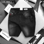 Quần Short Jeans Nam Rurumen Cao Cấp Hàng VNXK Phối Logo (có size 36)
