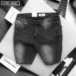 Quần Short Jeans Nam Rurumen Cao Cấp Hàng VNXK Phối Logo (có size 36)