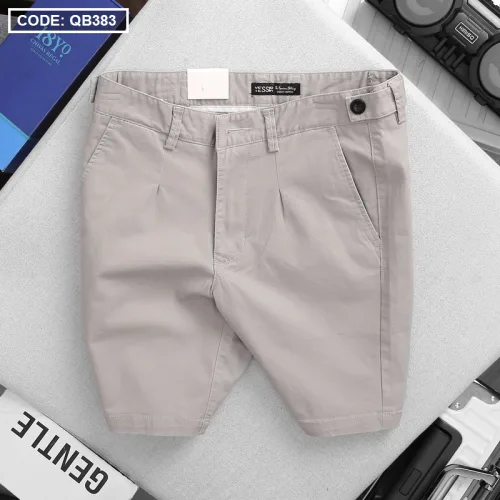 Quần Short Kaki Co Giãn Phối Nút Cao Cấp (Có Size 36)
