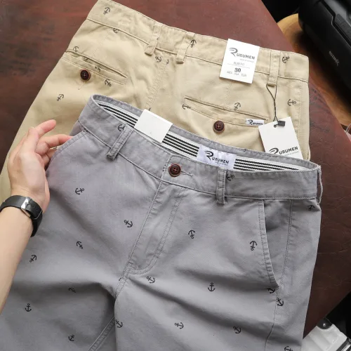 Quần Short Kaki Nam Cao Cấp In Logo Mũi Neo