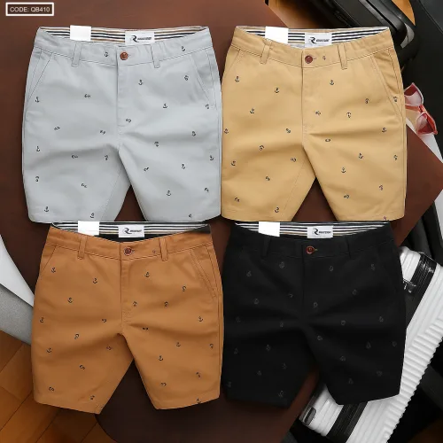 Quần Short Kaki Nam Cao Cấp In Logo Mũi Neo