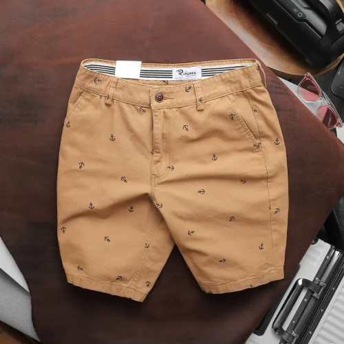 Quần Short Kaki Nam Cao Cấp In Logo Mũi Neo