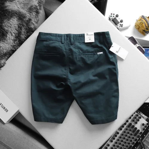 Quần Short Kaki Nam Trơn Rurumen Cao Cấp