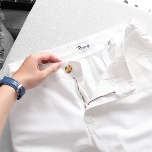 Quần Short Kaki Nam Trơn Rurumen Cao Cấp