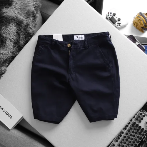 Quần Short Kaki Nam Trơn Rurumen Cao Cấp