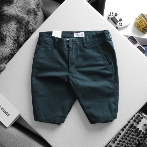 Quần Short Kaki Nam Trơn Rurumen Cao Cấp