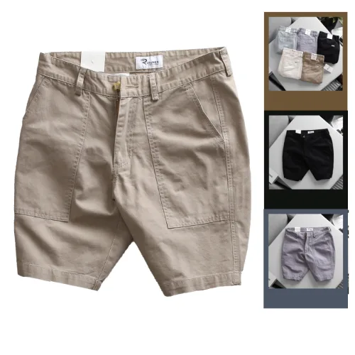 Quần Short Kaki Nam Túi Kiểu Rurumen