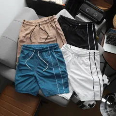 Quần Short Nam - Quần Đùi Nam Chất Liệu Vải Music Phối Sọc 2 Bên (Size Từ M - 2XL)