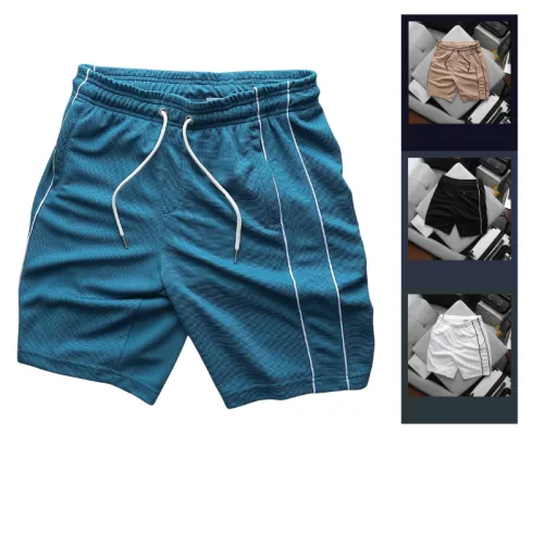 Quần Short Nam - Quần Đùi Nam Chất Liệu Vải Music Phối Sọc 2 Bên (Size Từ M - 2XL)