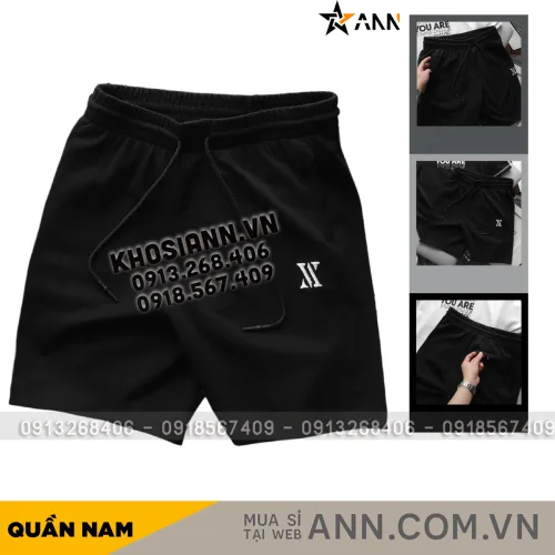 Quần Short Thun Nam Pack Horse Thêu Logo Chữ X