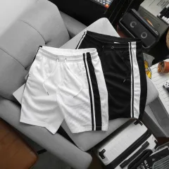 Quần Short Thun Nam Phối Sọc Hai Bên Quần Có Big Size