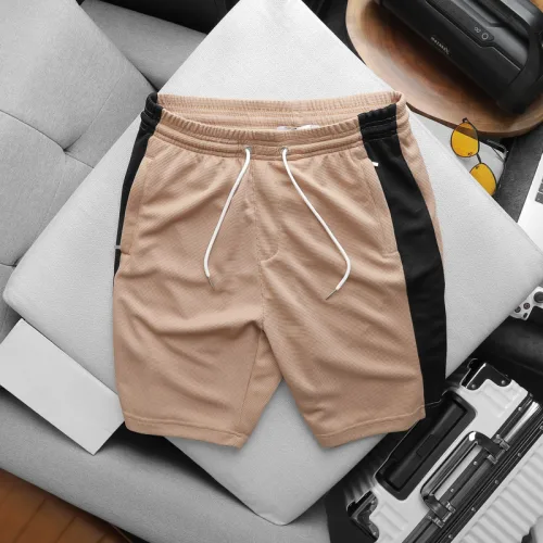Quần Short Thun Nam Phối Sọc Màu Túi Kéo