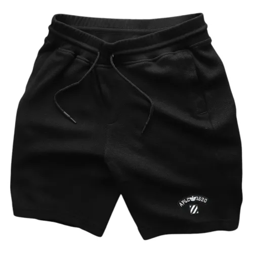 Quần Short Thun Nam Thêu Nổi Logo Chữ (Size Từ 50-80kg)