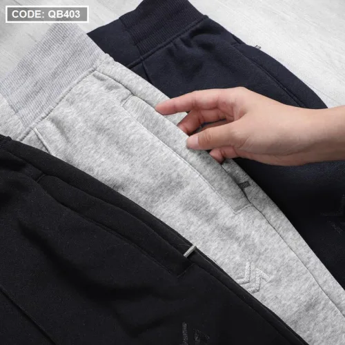 Quần Short Nam Thun Nỉ Thêu Logo Chữ M Cao Cấp