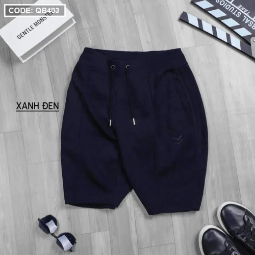 Quần Short Nam Thun Nỉ Thêu Logo Chữ M Cao Cấp