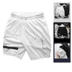 Quần Short Thun Nam Viền Sọc In Chữ Orgirinal