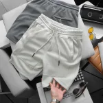 Quần Short Thun Nam Viền Sọc Ngang New Basic
