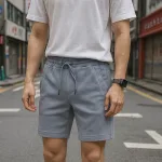Quần Short Thun Nam Viền Sọc Ngang New Basic