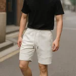 Quần Short Thun Nam Viền Sọc Ngang New Basic