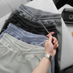 Quần Short Thun Nam Viền Sọc Ngang New Basic