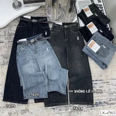 Quần Suông Nữ - Quần Jeans Suông Rách Nữ Chất Liệu Vải Dày Mềm Không Co Giãn - Nhiều Mẫu Đẹp