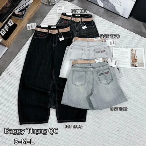 Quần Suông Nữ - Quần Jeans Suông Rách Nữ Chất Liệu Vải Dày Mềm Không Co Giãn - Nhiều Mẫu Đẹp