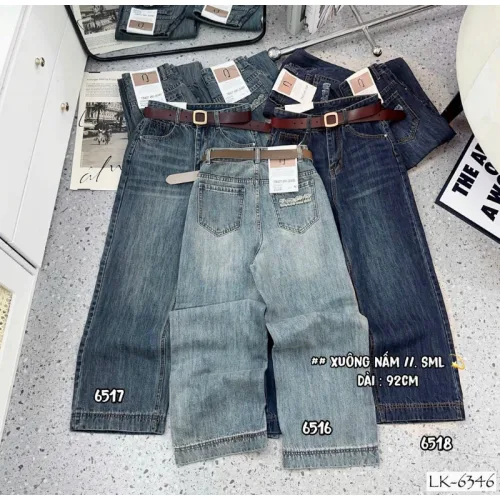 Quần Suông Nữ - Quần Jeans Suông Rách Nữ Chất Liệu Vải Dày Mềm Không Co Giãn - Nhiều Mẫu Đẹp