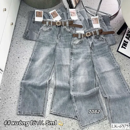 Quần Suông Nữ - Quần Jeans Suông Rách Nữ Chất Liệu Vải Dày Mềm Không Co Giãn - Nhiều Mẫu Đẹp