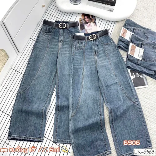 Quần Suông Nữ - Quần Jeans Suông Rách Nữ Chất Liệu Vải Dày Mềm Không Co Giãn - Nhiều Mẫu Đẹp
