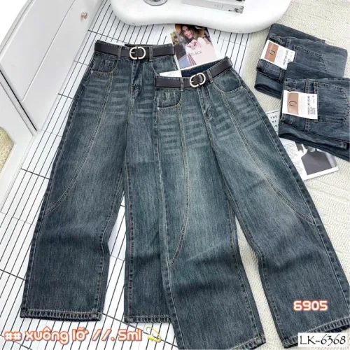 Quần Suông Nữ - Quần Jeans Suông Rách Nữ Chất Liệu Vải Dày Mềm Không Co Giãn - Nhiều Mẫu Đẹp