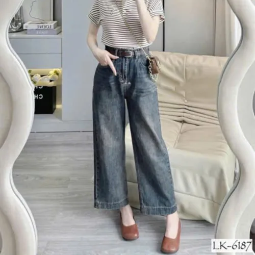 Quần Suông Nữ - Quần Jeans Suông Rách Nữ Chất Liệu Vải Dày Mềm Không Co Giãn - Nhiều Mẫu Đẹp