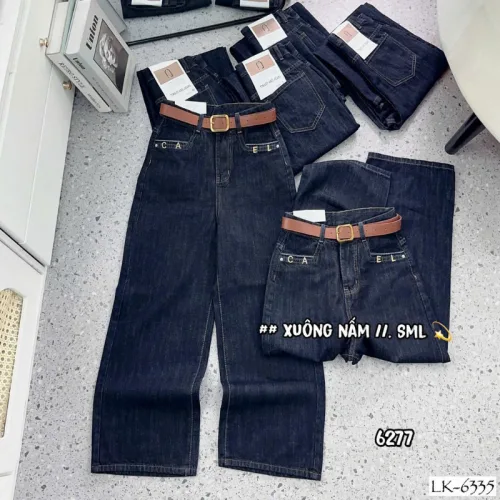 Quần Suông Nữ - Quần Jeans Suông Rách Nữ Chất Liệu Vải Dày Mềm Không Co Giãn - Nhiều Mẫu Đẹp