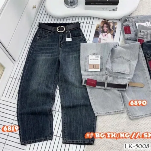 Quần Suông Nữ - Quần Jeans Suông Rách Nữ Chất Liệu Vải Dày Mềm Không Co Giãn - Nhiều Mẫu Đẹp