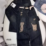 Quần Suông Nữ - Quần Jeans Suông Rách Nữ Chất Liệu Vải Dày Mềm Không Co Giãn - Nhiều Mẫu Đẹp