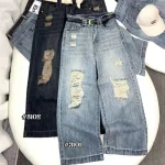Quần Suông Nữ - Quần Jeans Suông Rách Nữ Chất Liệu Vải Dày Mềm Không Co Giãn - Nhiều Mẫu Đẹp