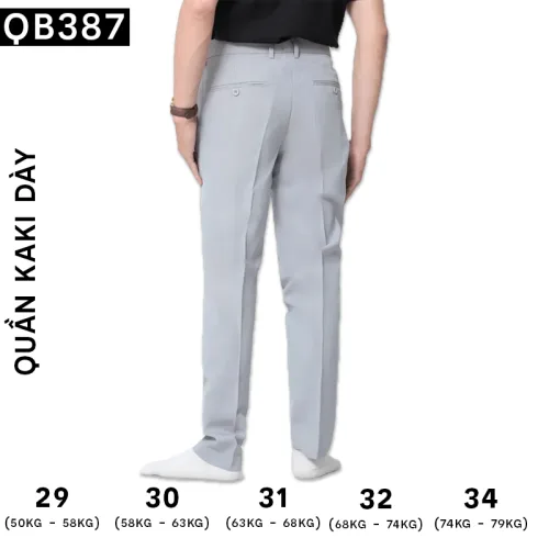 Quần Tây Nam Màu Xám Nhạt