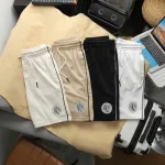 Quần Thun Nam - Quần Short Nam Lưng Thun In Logo Phối Sọc 2 Bên Có Big Size