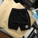 Quần Thun Nam - Quần Short Nam Lưng Thun In Logo Phối Sọc 2 Bên Có Big Size