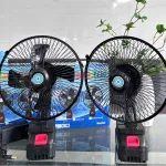 Quạt Sắt Pin Xoay Được