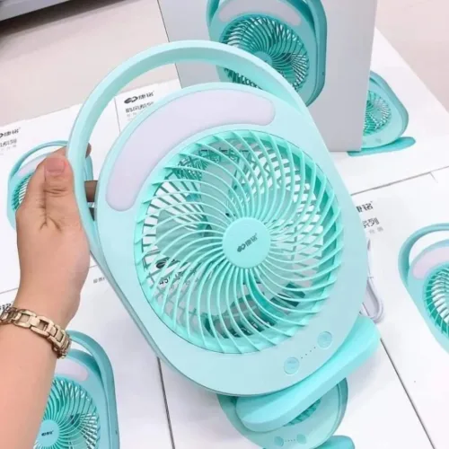 Quạt tích điện F0336 tích hợp đèn LED