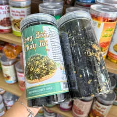 Bảng giá sỉ rong Biển Cháy Tỏi Loại Ngon 200g Hộp Pet