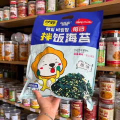 Sỉ rong Biển Rắc Cơm Ăn Liền QUDOUYU Hình Con Sư Tử Bịch Xanh Dương 128gr