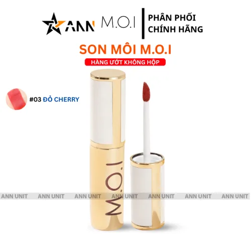 Son môi Love M.O.I màu vàng, bộ 3 màu, quy cách không hộp