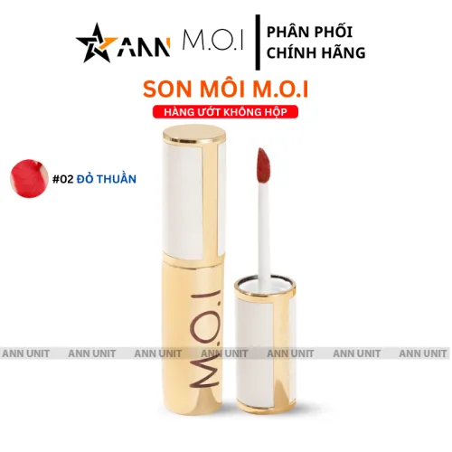 Son môi Love M.O.I màu vàng, bộ 3 màu, quy cách không hộp