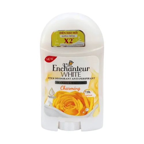 Sáp Khử Mùi Enchanteur White Charming 40g - Sáp Khử Mùi Hương Nước Hoa Pháp phù hợp để tham khảo khi chọn mỹ phẩm enchanteur