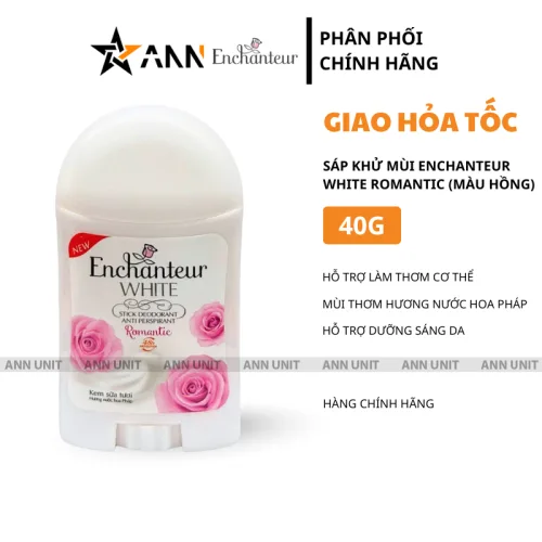 Sáp khử mùi dạng thỏi Enchanteur White Romantic 40g