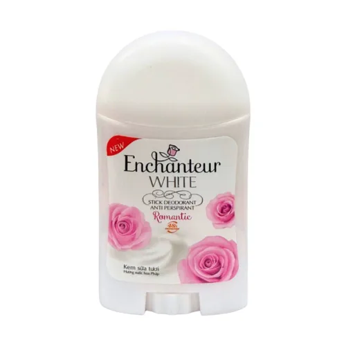 Sáp Khử Mùi Enchanteur White Romantic 40g - Sáp Khử Mùi Hương Nước Hoa Pháp – một lựa chọn đáng tham khảo trong Lăn xịt khử mùi cơ thể, kem tan mỡ