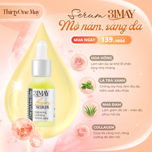 Seeum Dưỡng Sáng Da Đều Màu 31May Luminous 15ml - Tinh Chất Dưỡng Da Thirty One May